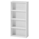 【配送不可|店頭受取限定】 不二貿易 BDラック (BOOK&DVD) ホワイト HP9418WH 81397 本棚 カラーボックス スリム