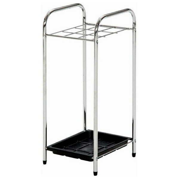 【配送不可｜店頭受取限定】 不二貿易 クロム傘立て 9マス 95709 アンブレラスタンド シンプル