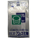 プラテック PLATEC 70L 透明 10枚 PS7004-4 ゴミ袋 ビニール袋 ポリ袋