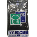 プラテック ゴミ袋 90L 黒 10枚 PS9005-1 ポリ袋