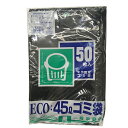 プラテック PLATEC 45L 黒 50枚 PS4550-1 ゴミ袋 ビニール袋 ポリ袋