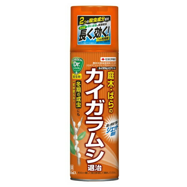 住友化学園芸 カイガラムシ エアゾール 480ml 庭木 ばら カイガラムシ退治 殺虫剤 害虫駆除 スプレー 低臭 園芸 ガーデニング 農薬