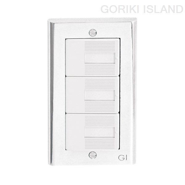 ゴーリキアイランド スイッチプレート クローム仕上げ PC CR 790211 カバー GORIKI ISLAND（メーカー直..