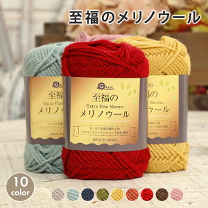 毛糸 ごしょう産業 至福のメリノウール 日本製 毛糸 セール 毛 ウール ウール100% エクストラファインメリノ 秋冬毛糸 かぎ針 棒針 ニット 手編み 編み物 レディース 手芸 ハンドメイド 帽子 ベスト セーター ストール ショール