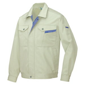 アイトス 長袖ブルゾン カラー：クリーンアース サイズ：4L （ミラクルカットブルゾン） ［546ー005］