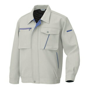 アイトス 長袖ブルゾン（男女兼用） カラー：アースグレー サイズ：6L （ブルゾン） ［855ー003］