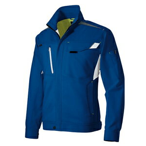 アイトス 長袖ブルゾン（男女兼用） カラー：ロイヤルブルー サイズ：5L （ナガソデブルゾン） ［2501..