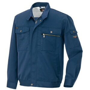 アイトス 長袖ブルゾン（男女兼用） カラー：ネイビー サイズ：LL （ナガソデブルゾン） ［3201ー008］