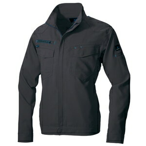 アイトス 長袖ブルゾン（男女兼用） カラー：チャコール サイズ：6L （ナガソデブルゾン） ［2901ー014］