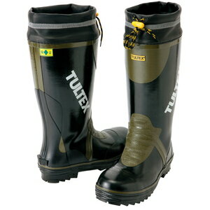 アイトス 安全ゴム長靴（糸入り） カラー：ブラック サイズ：25．5 （イトイリアンゼンゴムナガグ） ［..