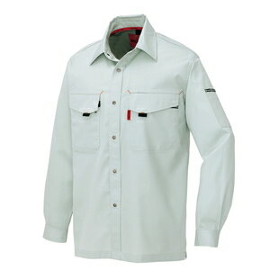 アイトス 長袖シャツ（薄地）（男女兼用） カラー：シルバーグレー サイズ：S （メンバーバリーナガソ..