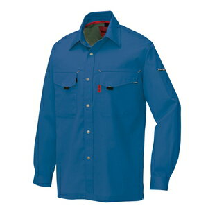 アイトス 長袖シャツ（薄地）（男女兼用） カラー：ブルー サイズ：5L （メンバーバリーナガソデシャ）..