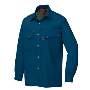 アイトス 長袖シャツ（薄地）（男女兼用） カラー：ネイビー サイズ：M （メンバーバリーナガソデシャ..