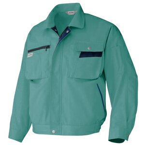 アイトス 長袖ブルゾン（男女兼用） カラー：ターコイズ サイズ：BLL （ナガソデブルゾン） ［6321ー027］