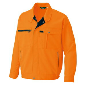 アイトス 長袖ブルゾン カラー：ハイパーオレンジ サイズ：S （ナガソデブルゾン） ［6361ー093］