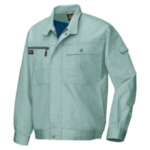 アイトス 長袖ブルゾン（男女兼用） カラー：レイクミスト サイズ：M （ナガソデブルゾン） ［6400ー005］