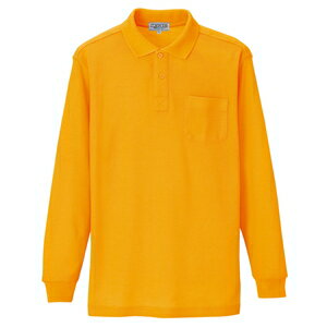 アイトス 長袖ポロシャツ（男女兼用） カラー：イエロー サイズ：5L （T／Cナガソデポロシャツ） ［7614ー019］