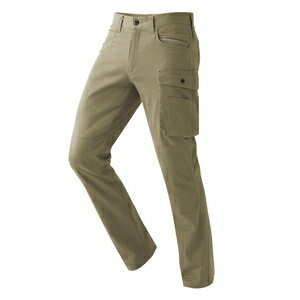 アイトス ストレッチカーゴパンツ（ノータック）（男女兼用） カラー：カーキ サイズ：M （カーゴパン..
