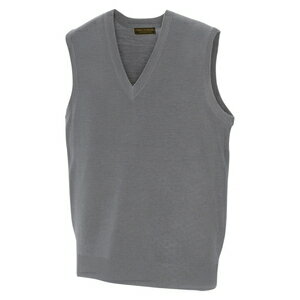 アイトス Vネックベスト（男女兼用） カラー：グレー サイズ：LL （ゴムジVベスト） ［7860ー004］