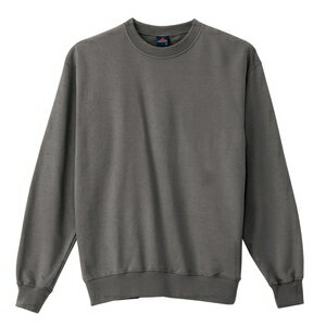 アイトス トレーナー（男女兼用） カラー：チャコール サイズ：L （C／100トレーナー） ［10777ー144］