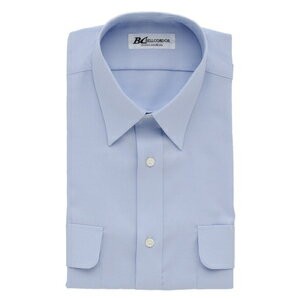 アイトス 半袖カッターシャツ（3035） カラー：サックス サイズ：43 （3035ハンソデカッターシャツ） ［43020ー007］