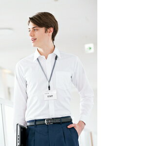 アイトス 長袖カッターシャツ カラー：82ホワイト サイズ：41 （ナガソデカッターシャツ） ［43105ー182］