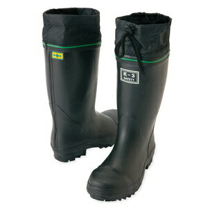 アイトス 安全ゴム長靴（踏み抜き抵抗板入り）（K－3） カラー：クロ サイズ：26．5 （K－3アンゼンゴムナガグツ） ［58601ー010］