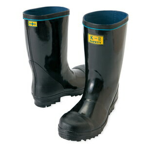 アイトス 安全ゴム長靴（K－2） カラー：クロ サイズ：27 （K－2アンゼンケイハンナガ） ［58600ー010］