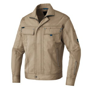 アイトス 長袖ブルゾン（男女兼用） カラー：カーキ サイズ：6L （ナガソデブルゾン） ［60501ー025］