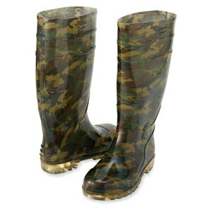 アイトス 迷彩長靴（先芯入り） カラー：グリーン サイズ：29 （メイサイナガグツ（サキシンイリ） ［6..
