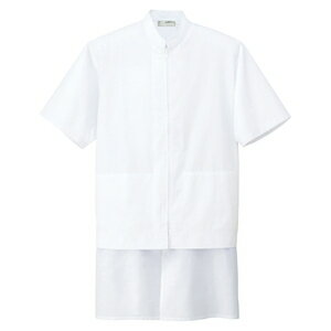 アイトス 半袖ブルゾン（男女兼用） カラー：ホワイト サイズ：L （ハンソデブルゾン） ［HH4315ー001］