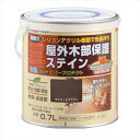 アトムハウスペイント 水性ウッドエバープロテクト チャコールブラウン 0.7L