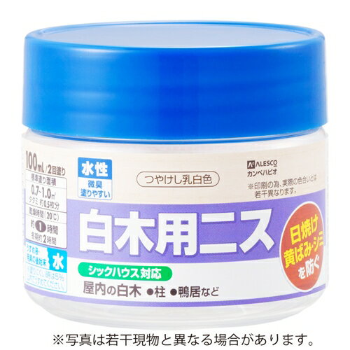 カンペハピオ 水性白木用ニスA ツヤケシトウメイ 100ML