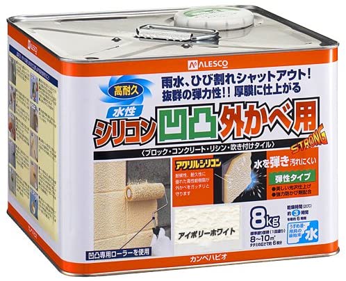 楽天市場】カンペハピオ水性シリコン凹凸外かべ用 16kg 楽天市場】カンペハピオ水性シリコン凹凸外かべ用 16kg