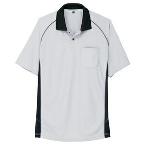 コーコス信岡 半袖ポロシャツ A-3377/シルバー/L