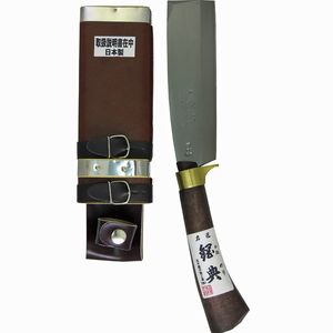 鋼典 鋼付 最高級鞘鉈 顎付 コブ柄 165MM C－20