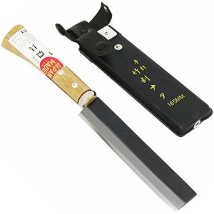 日本製 竹割鉈 両刃 鞘付 165MM