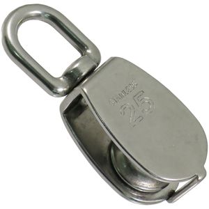 ひめじや ステンレス 豆ブロック(滑車)1車＃25 MB－25