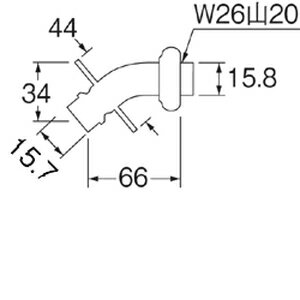 三栄水栓 洗濯機用L型ニップル｜洗濯機用｜ PY12-4TX-16 三栄水栓製作所 SANEI 水道用品 排水用品 単水栓 洗濯機用品 使用温度範囲0～60℃ 抜け防止 脱着ワンタッチ 黄銅製 日本製