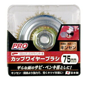 PRO ZONE カップワイヤーブラシキンセン 75mm