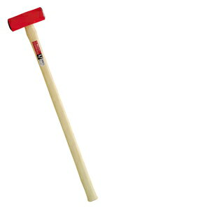 M&M 木柄 長柄 両口ハンマー（赤） 2．7kg