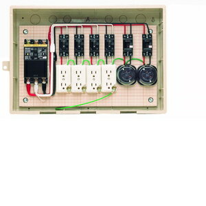 未来工業 屋外電力用仮設ボックス 漏電しゃ断器・分岐ブレーカ・コンセント内蔵 ELB組込品 15−42HC4 15−42HC4