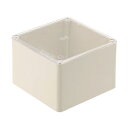 未来工業 プールボックス 正方形 透明蓋 ノックなし 150×150×150 ベージュ CPVP-1515J CPVP-1515J