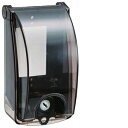 未来工業 プロテクトカバー 器具用保護カバー 鍵付 黒 透明蓋 1個価格 CWBK-1KK CWBK-1KK