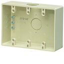 未来工業 3ヶ用露出スイッチボックス コネクタ無・ノック穴付 グレー 1個価格 PVR-AT PVR-AT