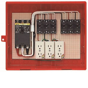 未来工業 屋外電力用仮設ボックス　漏電しゃ断器・分岐ブレーカ・コンセント内蔵　ELB組込品　RB−14AO4 RB−14AO4【4589582167043:14430】