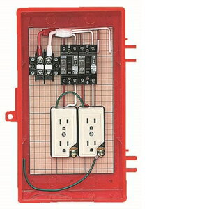 未来工業 屋外電力用仮設ボックス　漏電しゃ断器・分岐ブレーカ・コンセント内蔵　ELB組込品　RB−3A RB−3A【4589582167128:14430】