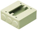 未来工業 PVKボックス 器具用 ベージュ 1個価格 PVK-ALN1PKJ PVKALN1PKJ