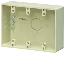 未来工業 3ヶ用露出スイッチボックス コネクタ無・ノック穴無 グレー 1個価格 PVR-0T PVR0T(4)