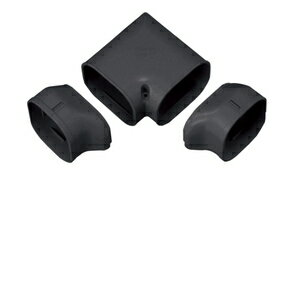 因幡電工 ひねり90°エルボ ブラック SN77K [ 電気配管 エアコン部材 化粧カバー ]